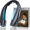 Neck Fan - Portable Neck Fan with LED Book Light, 6-20H Long Battery Life, 6 Speeds Adjustable, USB-C Rechargeable, Hands-Free Wearable Fan, Cooling Personal Fan Gifts for Men Women Dad Mom | Comfortable Silicone Made, 6-20 Hours Long Lasting, 6 Adjustable Speeds, Ultra Quiet Personal Neck Cooler for Indoor Outdoor