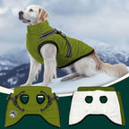Winter Dog Coat with Harness Built in Waterproof Dog Jackets Warm Pet Fleece Vest Windproof Snow Jacket Snowsuit Reflective Dogs Cold Weather Coats for Puppy Small Medium Large Dogs Cats