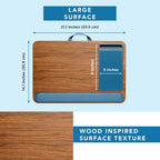 Home Office Pro Lap Desk - Espresso Blue, Fits 15.6” Laptops