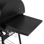 30" Barrel Charcoal Grill with Smoker, Side Table and Cover