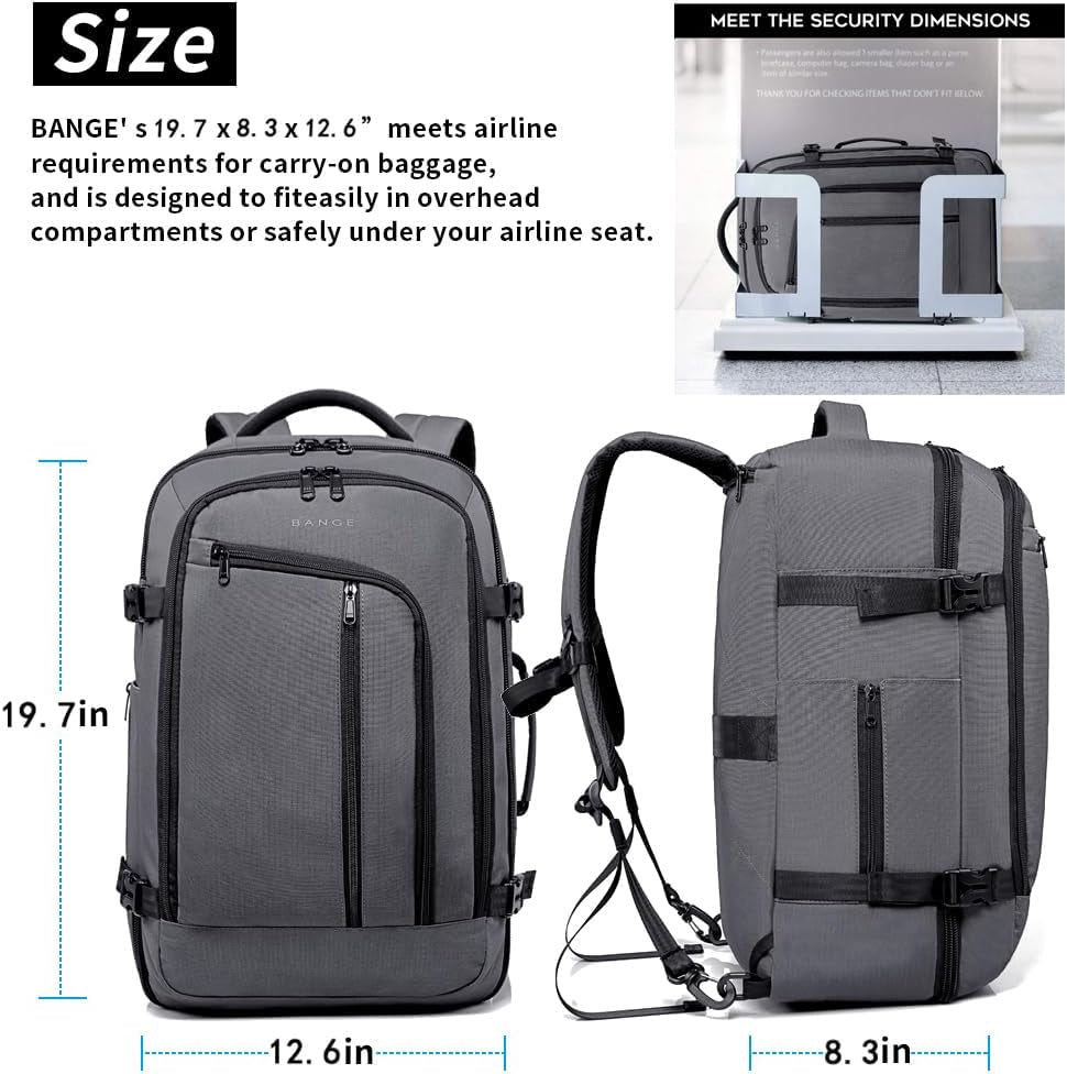 Travel Overnight Backpack,40-Liter FAA Flight Approved Weekender Bag Carry on Backpack…