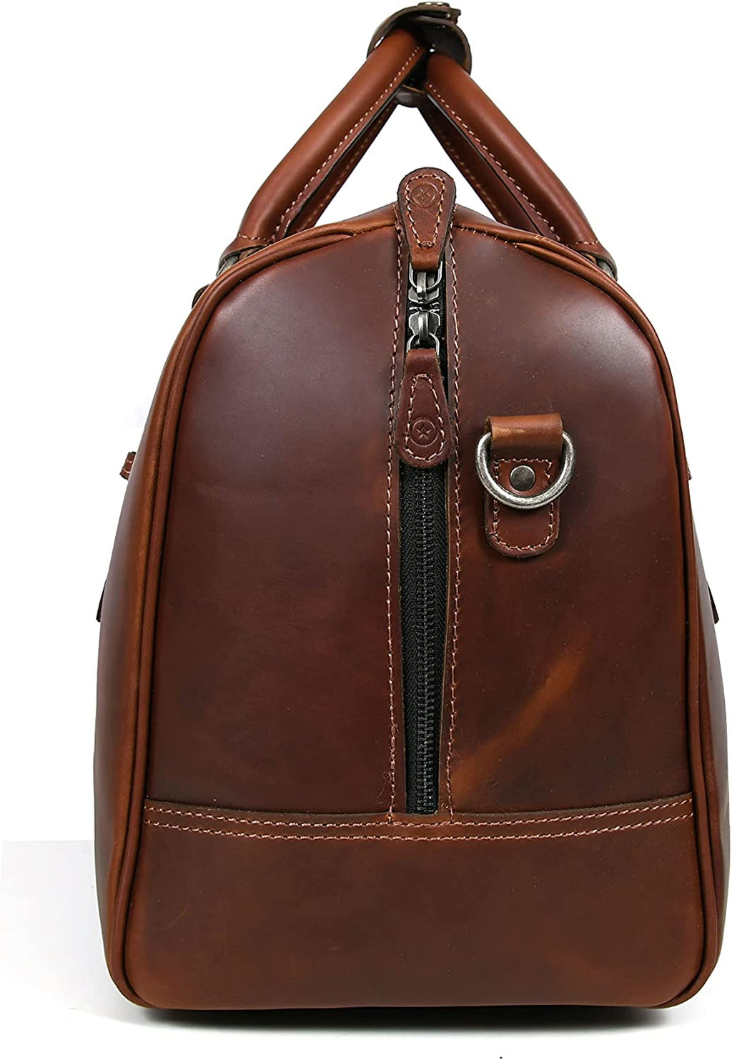 Leather Travel Duffel Bag | Gym Sports Bag Airplane Luggage Carry-On Bag | Gift for Father'S Day by Aaron Leather Goods