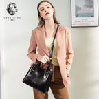 Women Crossbody Handbags Genuine Leather Satchel Handbags for Women Top-Handle Shoulder Tote Purses