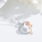 18 Year Old Girl Birthday Gifts / 10Th/11Th/12Th/13Th/15Th/16Th/17Th/21Th/30Th/40Th/ 50Th/60Th/70Th/75Th/80Th/85Th/90Th/100Th Birthday Gifts for Women Daughter 925 Sterling Silver Love Heart Rose Flower Pendant Necklace for Wife Mom Mothers Day Christmas Anniversary Graduation Jewelry