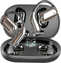 Open Ear Headphones with AI Smart Translation Bluetooth 5.4 Headset Wireless Sports Earbuds,Enc Call Noise Cancellation,Hifi Stereo,8H Playtime IPX5 Waterproof Earphone for Sports,Driving,Black