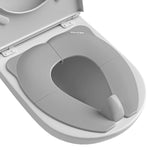 Travel Potty Seat for Toddler & Kid,  Portable Potty Seat with Storage Bag, Foldable Potty Seat for Toddler Travel, Non-Slip Potty Training Toilet Seat Cover with Splash Guard (Grey)