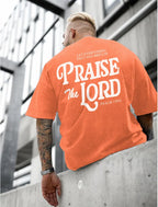 Christian Jesus Shirts for Men Religious Praise the Lord Bible Verse Shirt Oversized Graphic Tees Acid Wash Tshirt