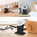 Plush Lined Eyeglasses Holder, Glasses Stand Case for Nightstand | Soft Plush Lining, Bedside Eyeglasses Holder, Office Desktop Organizer, Small Item Storage, Anti-Scratch