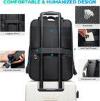 Men'S Laptop Backpack for 17.3Inch Notebook,Waterproof Fashion Travel Backpacks,High Tech Backpack with Water Bottle, Work Business Backpacks for Men and Women