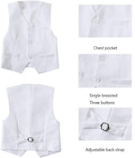 Boys Vest Set Formal Dress Suits Wedding Outfit Dresswear