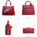 2026 Women Handbags Fashion Ladies Shoulder Handbags Tote Bag Top Handle Bag Waterproof PU Leather Bag