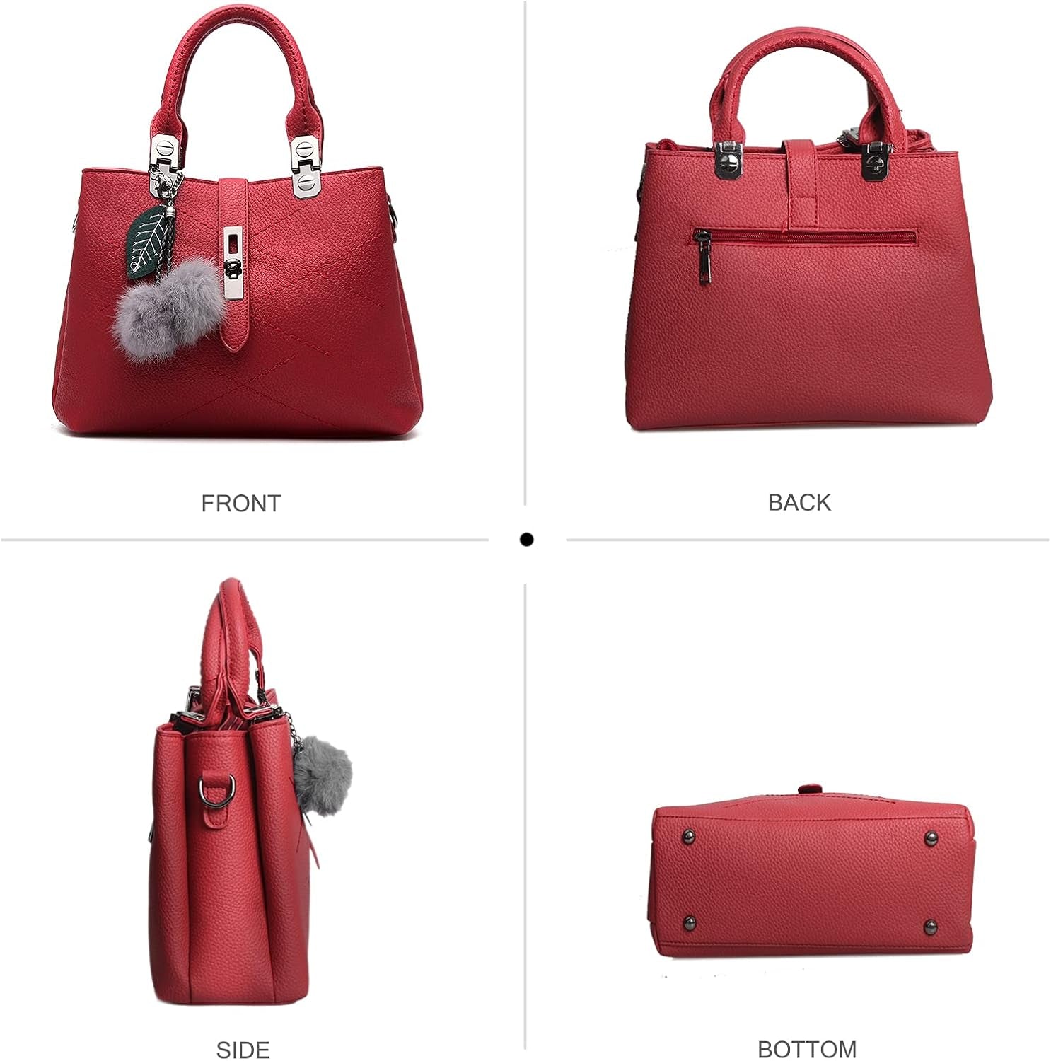 2026 Women Handbags Fashion Ladies Shoulder Handbags Tote Bag Top Handle Bag Waterproof PU Leather Bag