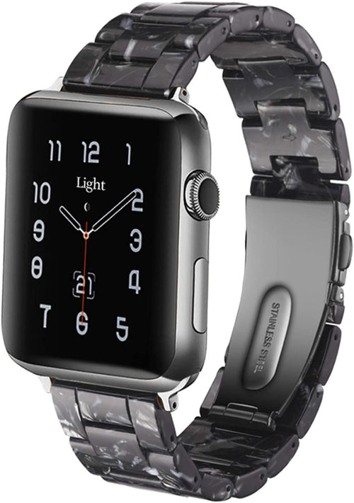 Apple Watch Bands-Fashion Lightweight Resin Iwatch Bands for Women Men 38Mm/40Mm/41Mm/42Mm(Series 11 10), 49Mm/46Mm/45Mm/44Mm/42Mm(S 3 2 1), Compatible with Apple Watch Series 11 SE 10 9 8 7 6 5 4 3 Ultra
