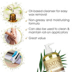 Release Wax Residue Remover Oil, Post Wax Treatment, 16 Oz | Quickly Removes Sticky Residue after Hair Removal, Ideal for Face and Body Waxing Aftercare Skin Cleanser