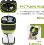 LED Camping Lantern, Battery Powered Bright LED Lantern with 1000LM, IPX4 Waterproof Tent Light, Perfect Camping Flashlight for Hiking, Camping, Hurricane, Emergency, Survival Kits, Home