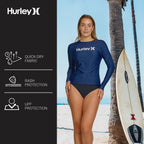 Women'S Long Sleeve Rash Guard, UPF 50+ Sun Protection Swim Shirt | UPF 50+ Sun & UV Protection, Quick-Dry Fabric, Flattering Silhouette, Full Range of Motion, SPF Sun Shirt