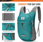 Foldable Hiking Backpack - 10L/15L Small Lightweight Daypack Breathable Travel Backpacks