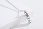 Cremation Jewelry Sterling Silver Sunflower/Rose/Daisy Flower Urn Necklace for Ashes Memorial Keepsake Jewelry for Women