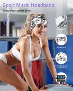 Sleep Headphones Bluetooth Wireless Headphones with Thin HD Stereo Speakers Perfect for Side Sleepers, Sport, Yoga, Travel