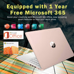 Stream 14" HD Brightview Laptop, Intel Celeron N150, 16GB RAM, 288GB Storage (128GB UFS + 160GB Docking Station Set), Intel UHD Graphics, 720P Webcam, Wi-Fi, 1 Year Office 365, Win 11 S, Gold