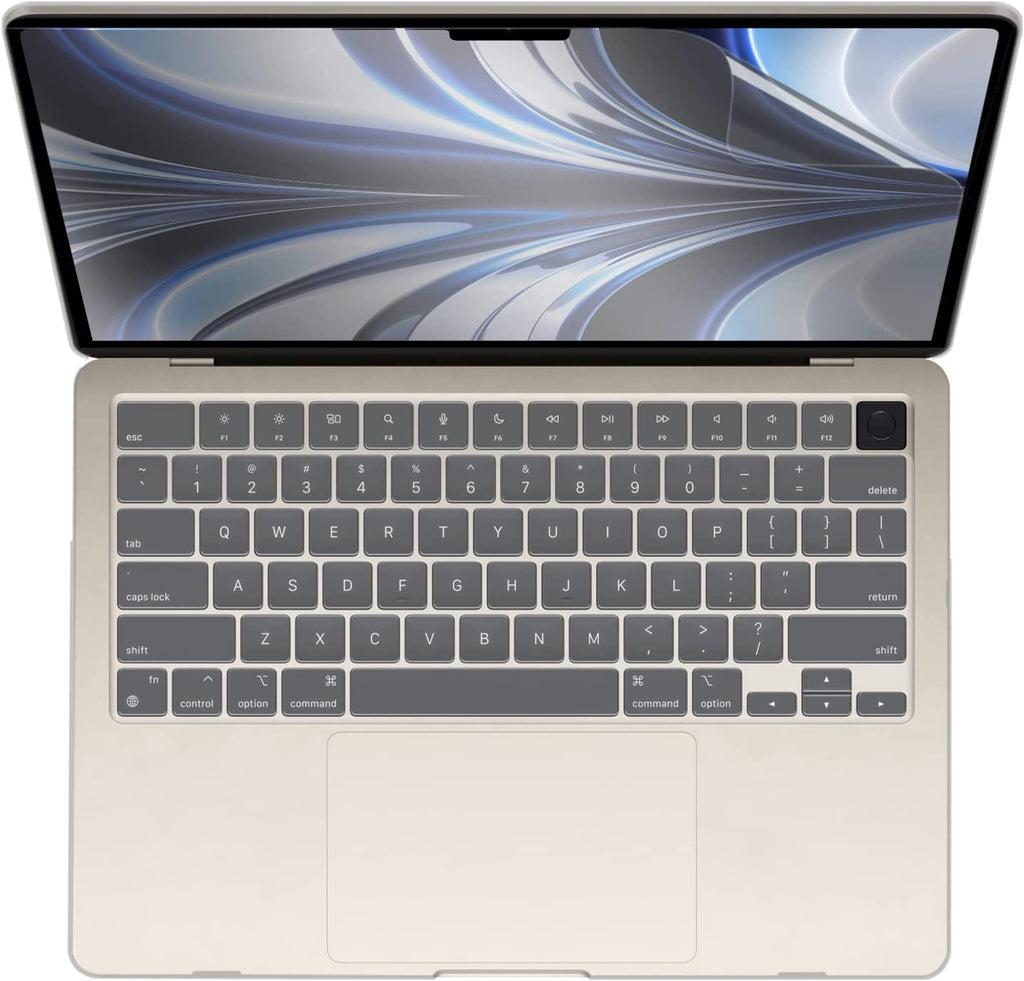 Compatible with 2024 2023 2022 Macbook Air 13 Inch Case M3 A3113 M2 A2681, Hardshell Case & Keyboardcover & Screenfilm for Mac Air 13.6 with Touch ID, Crystal Clear, KK-CYCL+2