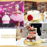 Cake Stand 16 Inch round Metal Cupcake Dessert Wedding Cake Stand Cookies Display Holder Fruit Serving Tray for Table Wedding Birthday Anniversary Party(Gold)