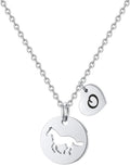 Easter Gifts for Kids Toddlers Teens - Easter Basket Stuffers Horse Necklace Gifts for Girls Horse Necklaces Jewelry Initial Necklace Jewelry Birthday Gift for Teen Girl Kids Women