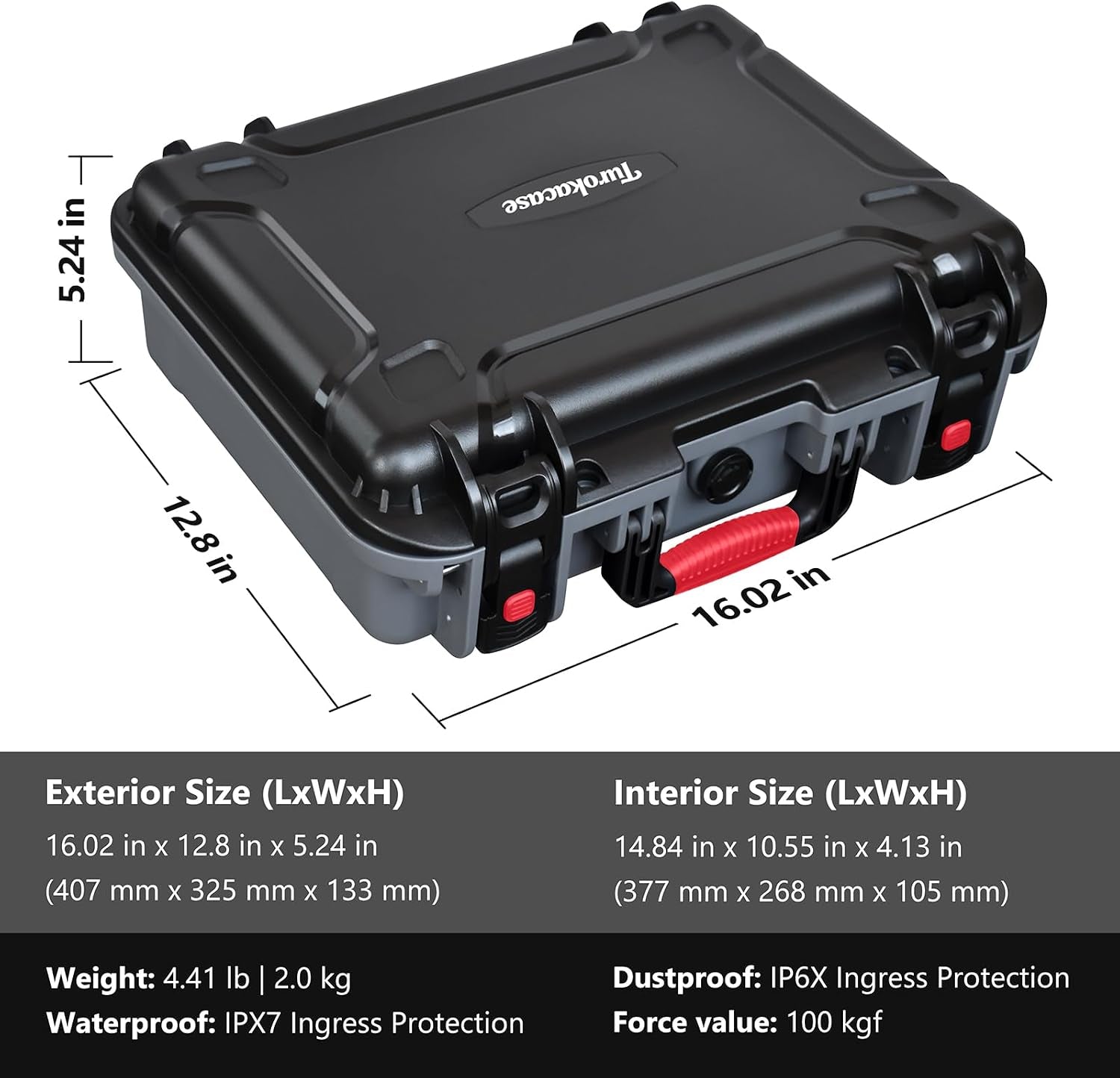 Case for NOCO Boost X GBX155 GB150 Jump Starter, Custom Foam Hard Case | Waterproof Protective Storage Box with for Clamps, Cables, Charger and Accessories, Shockproof Travel Organizer, Case Only