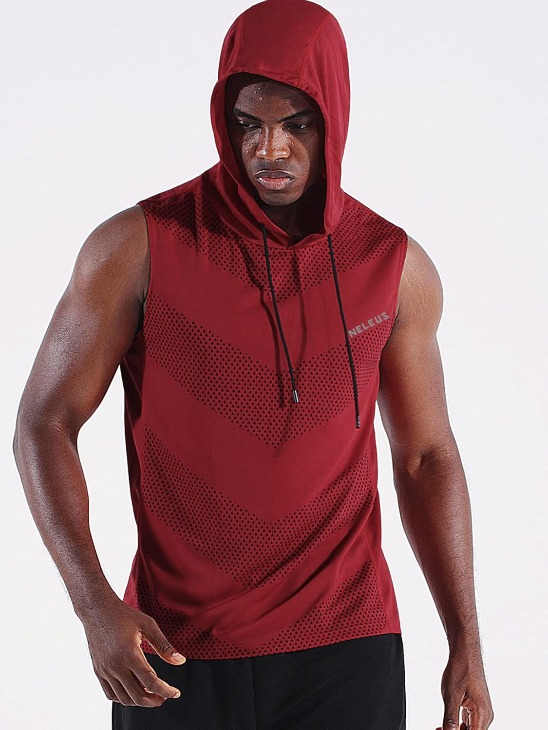 Men'S Workout Tank Tops 3 Pack Sleeveless Running Shirts with Hoodie