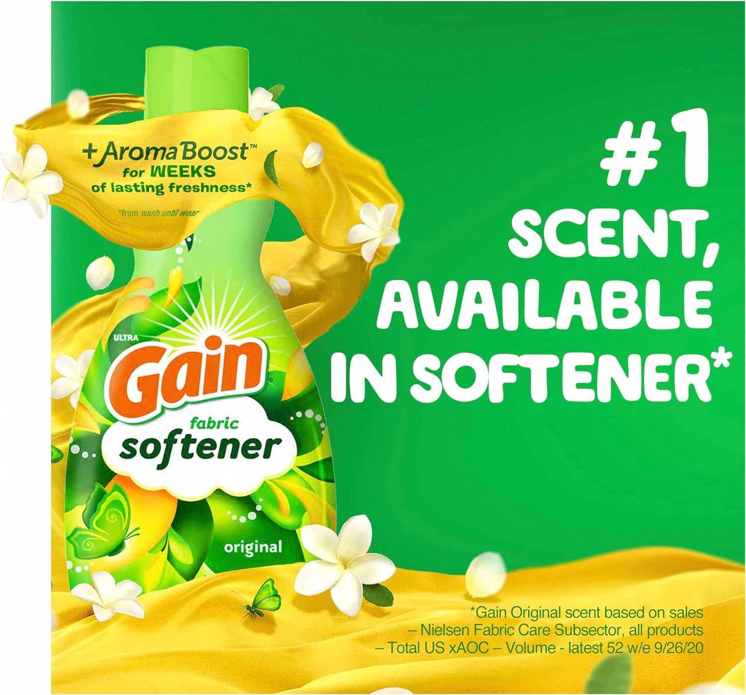 Fabric Softener, Original Scent, 140 Fl Oz, 190 Loads, HE Compatible, Packaging May Vary