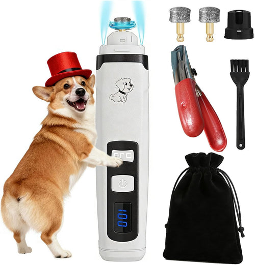 2026 Upgrade Dog Nail Clippers, Groom Silent Pro Nail Grinder Set, Dog and Cat Nail Clipper, Dog Nail Trimmers for Small and Medium-Sized Pets of Different Sizes