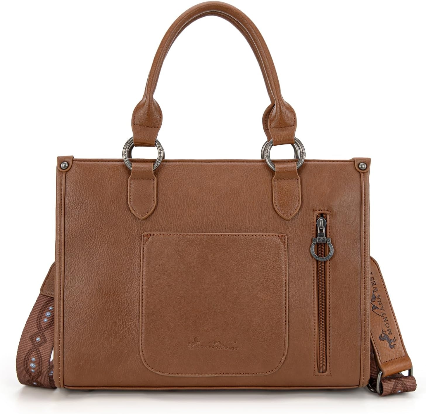 Tote Bag for Women Western Tooling Handbags Embroidered Concho Crossbody
