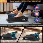 Under Desk Elliptical Machine, Electric Ellipse Leg Exerciser for Senior, Quiet and Compact Electric Seated Pedal Exerciser for Home with Display Monitor, Remote Control and 12 Adjustable Speeds