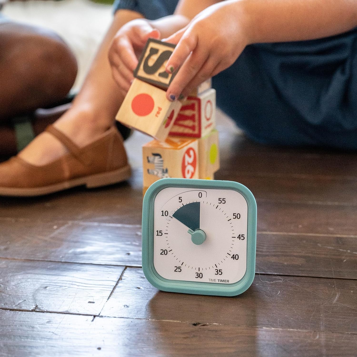 Home MOD – 60-Minute Visual Timer Home Edition, Silent Operation Study Tool for Kids Desk, Homeschool Supplies, Office & Meetings (Lake Day Blue)