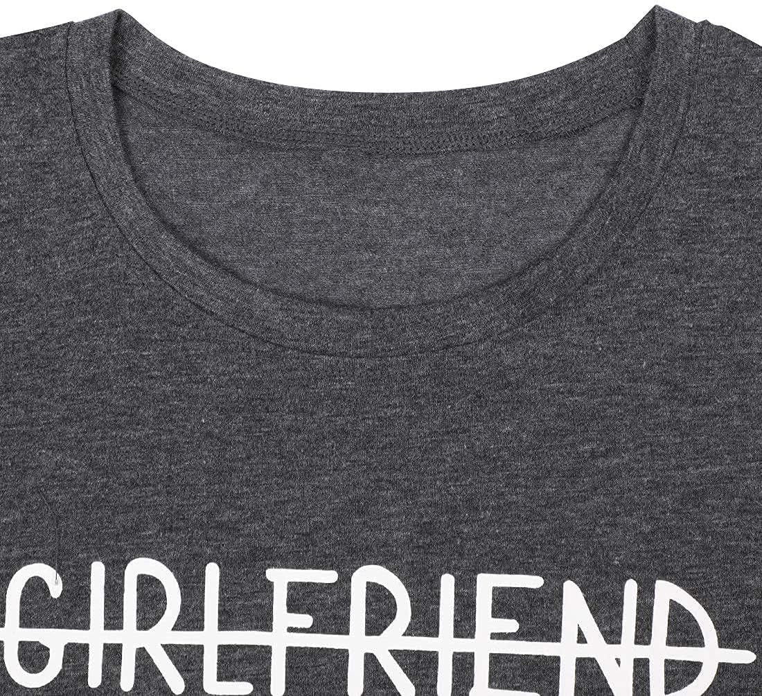 Girlfriend Fiancee Wife Shirt Women Bride Honeymoon Gift | Wifey Shirt for Women Bride Tshirt Vacation Tees Valentine Gift