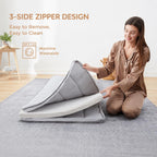 4Inch Cot Mattress Topper,Gel Memory Foam,Machine Washable Thickened Pillow Top Cover,Roll up Floors Mat,Portable Folding Sleep Pad,Small Single (72 X 24“)