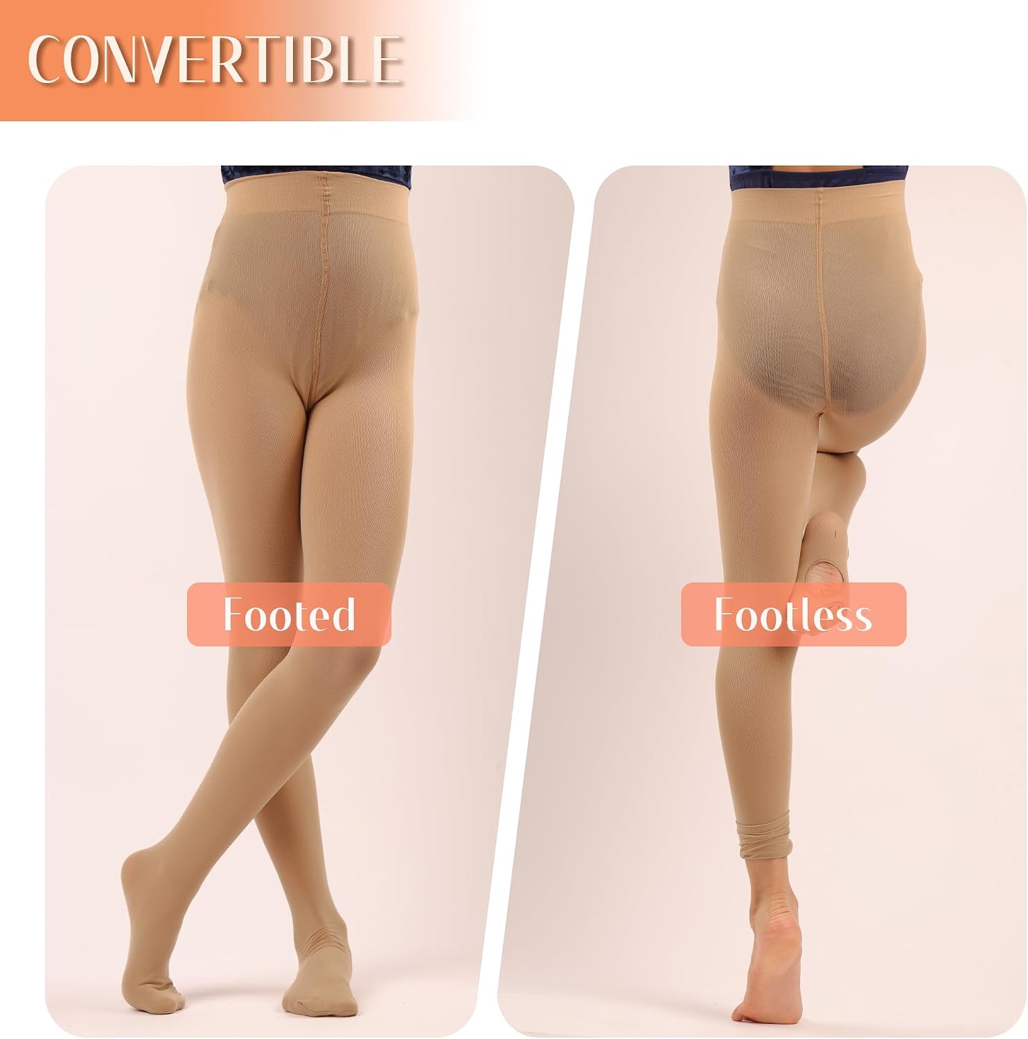 3 Pairs Ballet Dance Tights -Toddler Girl Women
