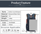 Small Hiking Backpack, 20L Lightweight Travel Backpacks for Men Women, Water Resistant Outdoor Day Pack, Ultralight Camping Daypack Backpacks, Durable Hiking Backpack Fit for Camping.(With Rain-Cover)