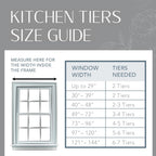 Farmhouse Living Buffalo Check Window Tier Set, Black/White - 30" W X 24" L