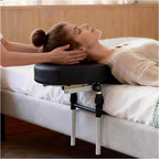 Massage Head Rest for Bed at Home Mattress,Adjustable Face Cradle Pillow for Bed,Face down Pillow after Eye Surgery,Portable Massage Pillow Face Cradle for Masseur Couple (Black,Adjustable 6-17 In)