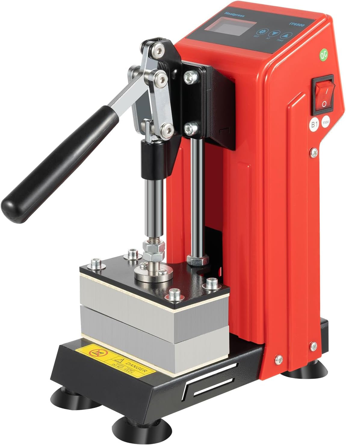 Heat Press Machine 900W Mini Manual Heat Presser Heavy Duty Hot Press Stamping