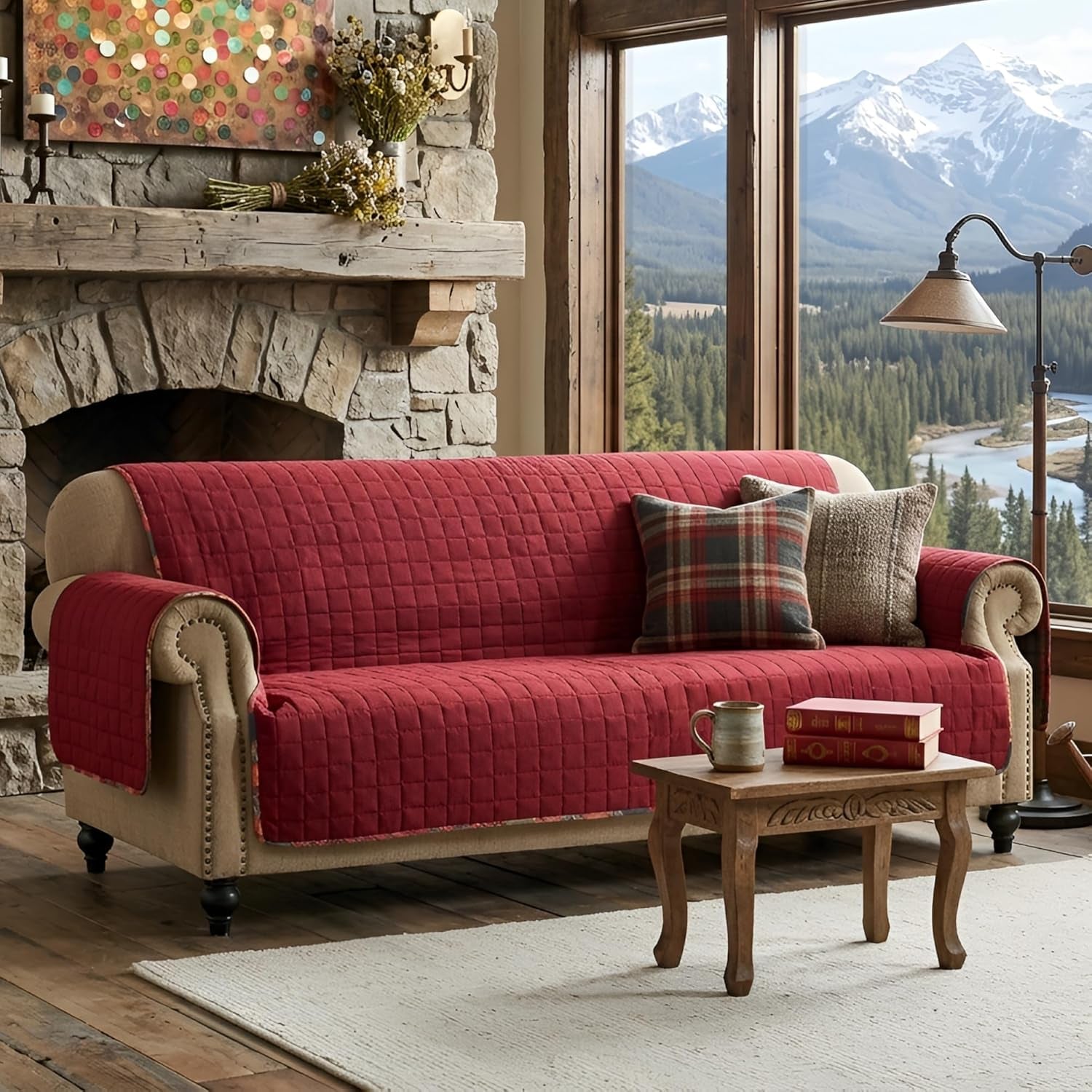 Gold Rush Reversible Slipcover - Furniture Protector - Sofa