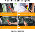 10 Pack Safety Hammer, Emergency Escape Tool with Car Window Breaker and Seat Belt Cutter, Life Saving Survival Kit