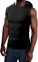 Men'S Casual Slim Fit Hoodie Tank Tops Gym Workout Sleeveless T Shirt