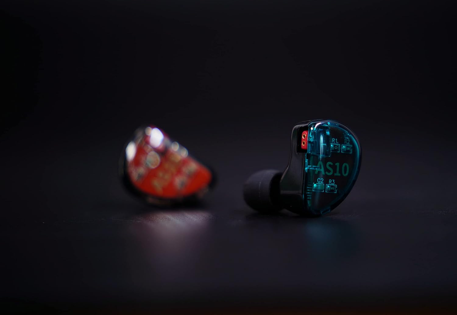 KZ AS10 5BA Hifi Stereo In-Ear Monitor Hifi Wired Earbuds Earphones | with 0.75Mm 2 Pin Cable, Five Balanced Armature Drivers, Noise Cancelling, W/O Mic, Cyan