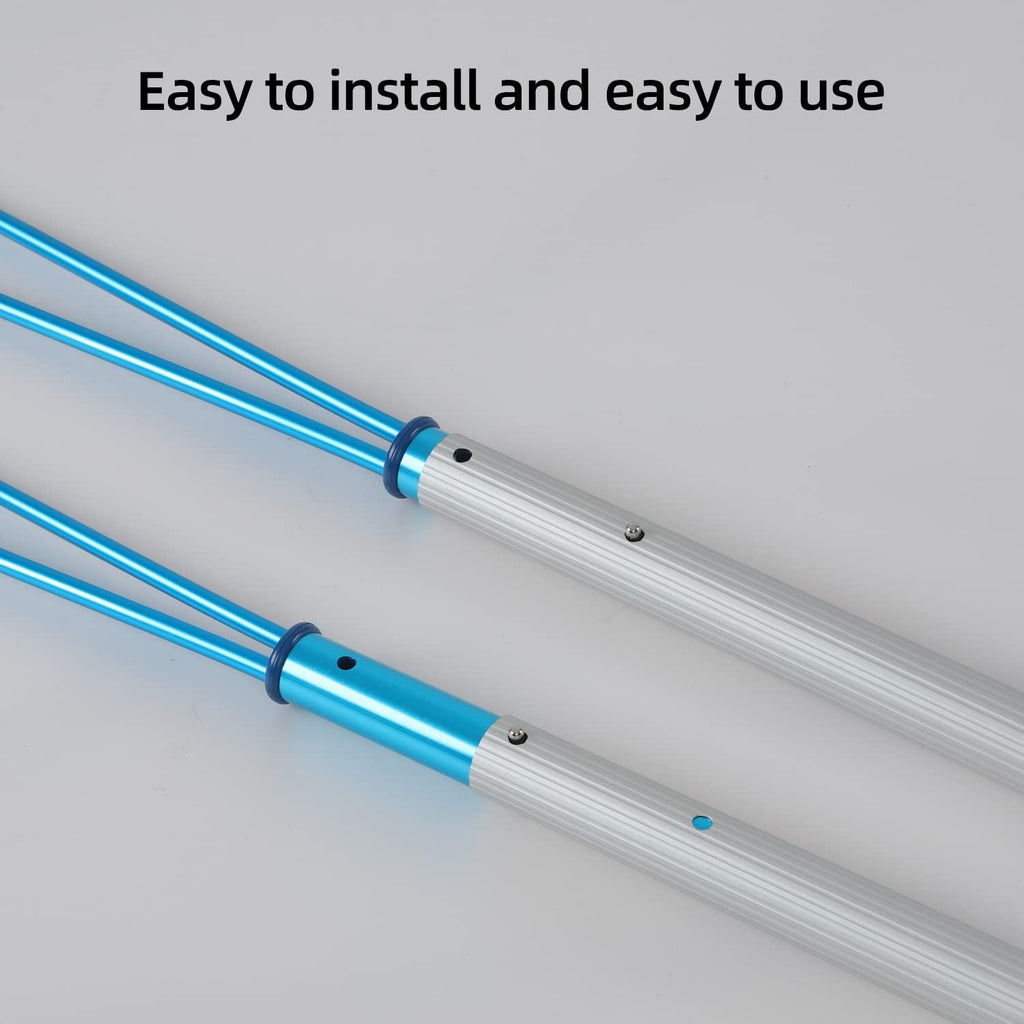 Safety Hook Pool Pole，Swimming Pool Safety Hook with 3.3 Foot Aluminum Telescopic Poles Emergency Life Preserving Saving Rescue Equipment for Drowning Swimmers/Cleaning Pool Walls