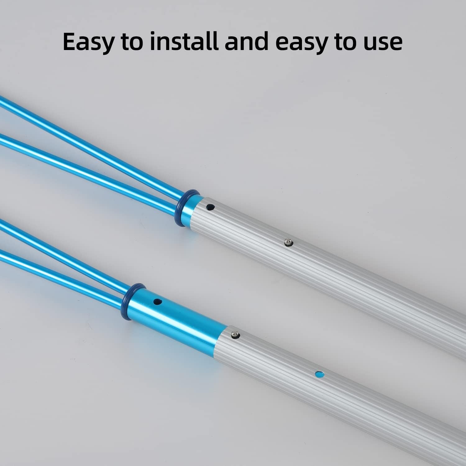Safety Hook Pool Pole，Swimming Pool Safety Hook with 3.3 Foot Aluminum Telescopic Poles Emergency Life Preserving Saving Rescue Equipment for Drowning Swimmers/Cleaning Pool Walls