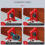 Portable Alarm Door Stopper for Bottom of Door, 2025 New Door Stop Alarm Wedge, Safety Door Stopper Security for Travel,Home,Apartment House (C)
