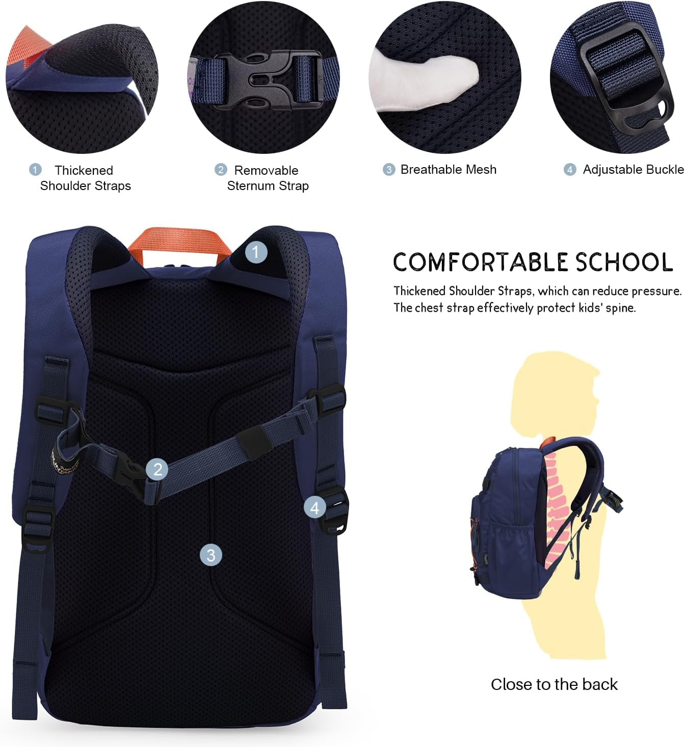 Kids Backpack for Boys Girls Elementary Kindergarten School Bag Lightweight Children Daypack