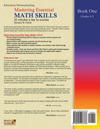 Mastering Essential Math Skills, Book 1: Grades 4 and 5, 3Rd Edition: 20 Minutes a Day to Success (Stepping Stones to Proficiency in Algebra)